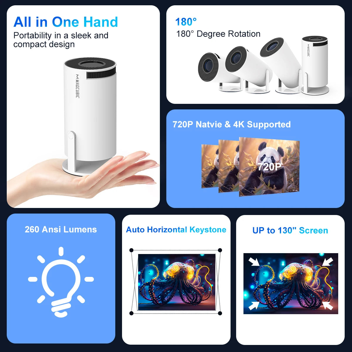 4K Projector | Your Portable Home Cinema